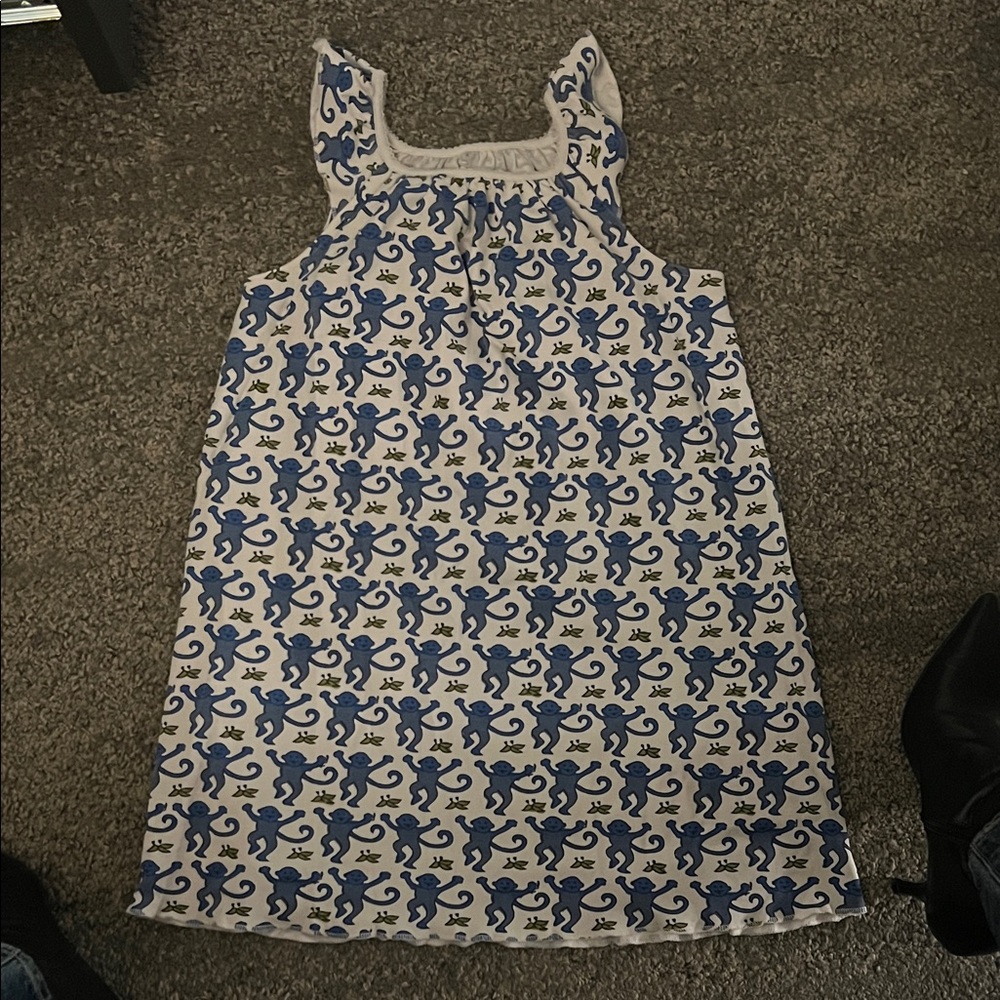 Roller Rabbit Blue and White Kids Nightgown